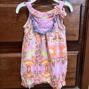 Matilda Jane Pink and Orange Floral Romper